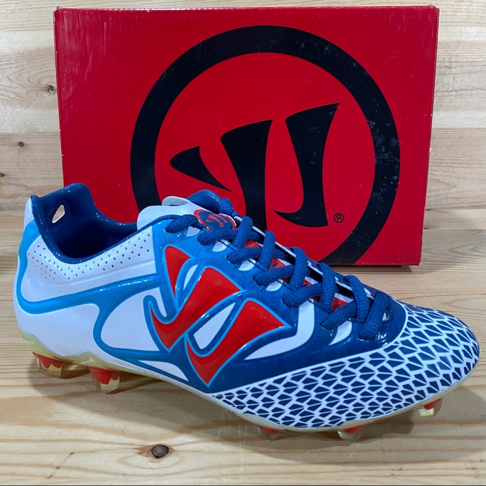 NIB Warrior Gambler Soccer Lacrosse Field Hockey Cleat Youth Size 3.5 White